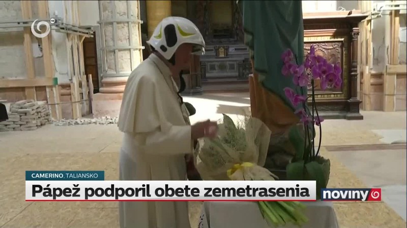 Pápež podporil obete zemetrasenia