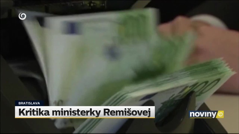 Kritika ministerky Remišovej