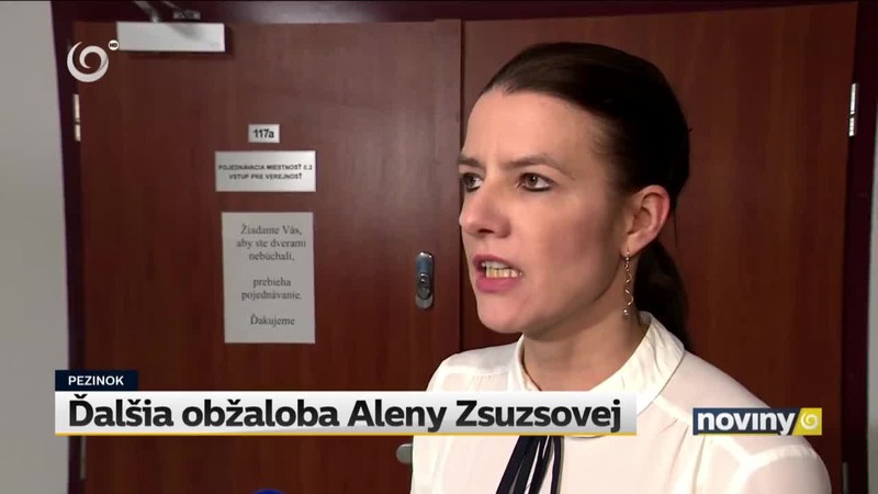 Ďalšia obžaloba Aleny Zsuzsovej