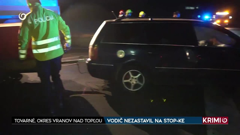 VODIČ NEZASTAVIL NA STOP-KE