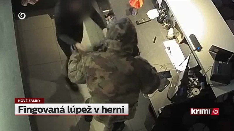 Fingovaná lúpež v herni