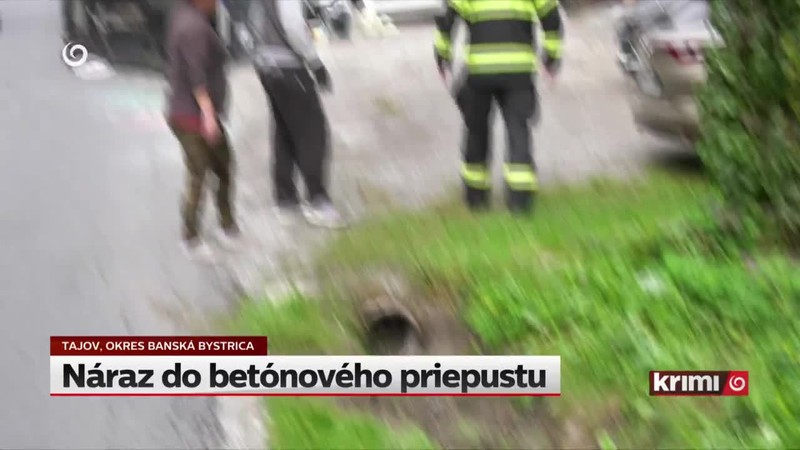 Náraz do betónového priepustu
