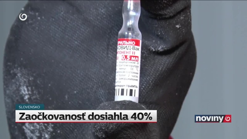 Zaočkovanosť dosiahla 40%