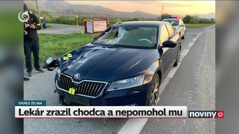 Lekár zrazil chodca a nepomohol mu
