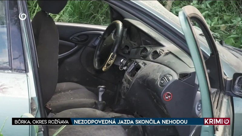 NEZODPOVEDNÁ JAZDA SKONČILA NEHODOU