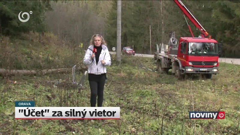 "Účet" za silný vietor