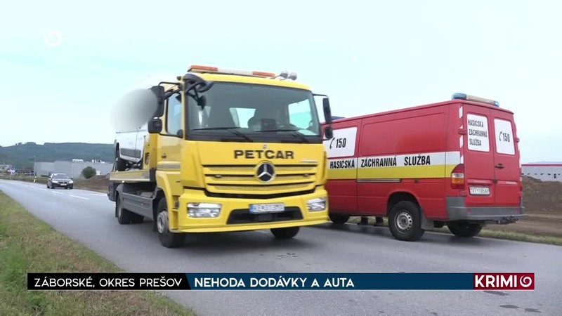 NEHODA DODÁVKY A AUTA,