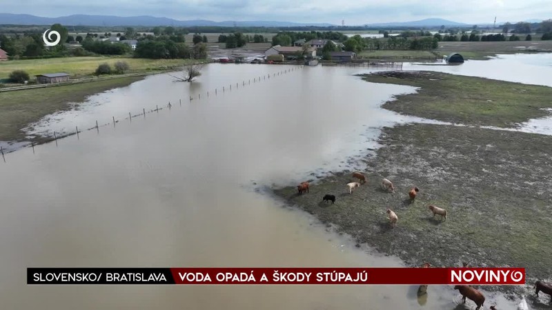 VODA OPADÁ A ŠKODY STÚPAJÚ