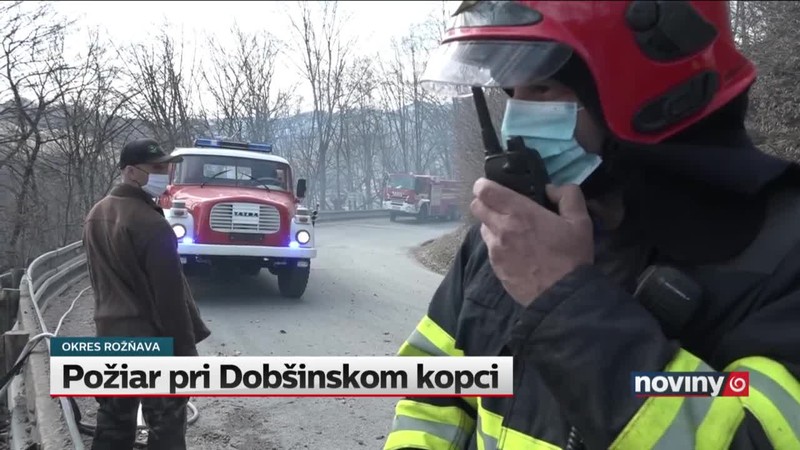 Požiar pri Dobšinskom kopci