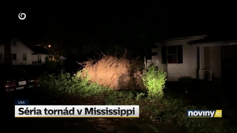 Séria tornád v Mississippi