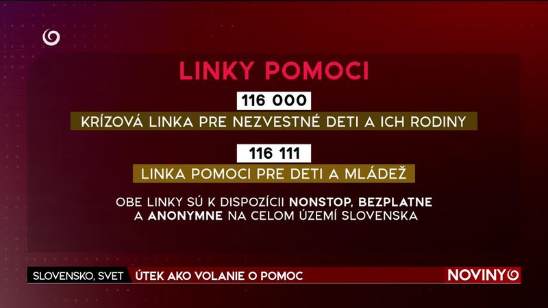 ÚTEK AKO VOLANIE O POMOC