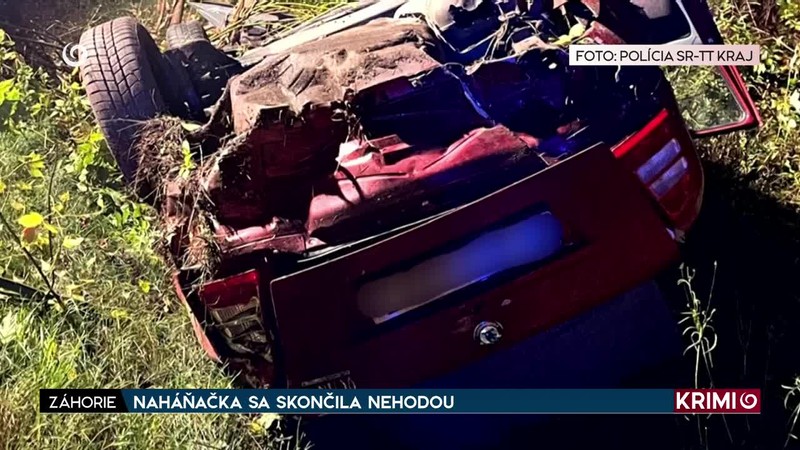 NAHÁŇAČKA SA SKONČILA NEHODOU