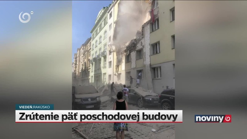 Zrútenie päť poschodovej budovy