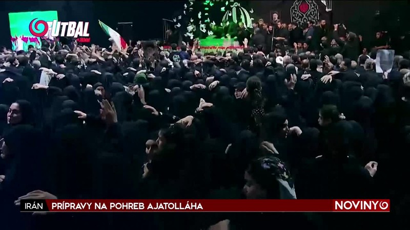 PRÍPRAVY NA POHREB AJATOLLÁHA