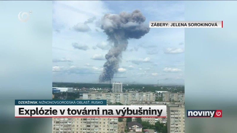 Explózie v továrni na výbušniny