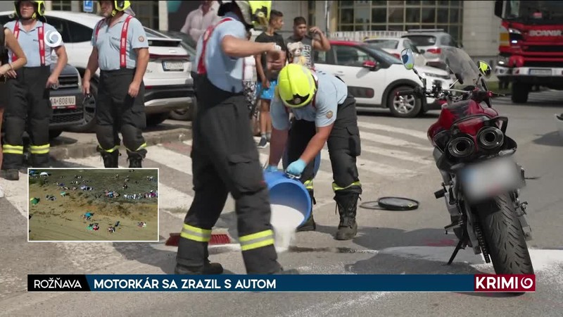 MOTORKÁR SA ZRAZIL S AUTOM