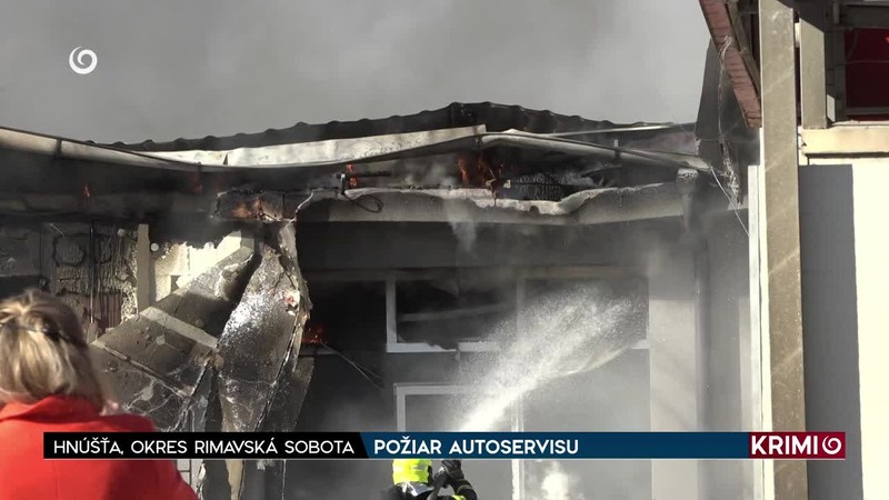POŽIAR AUTOSERVISU