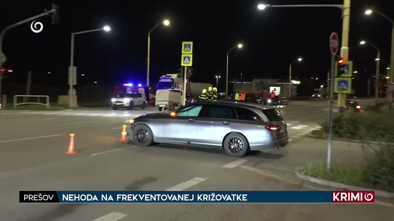 NEHODA NA FREKVENTOVANEJ KRIŽOVATKE