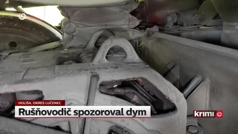 Rušňovodič spozoroval dym
