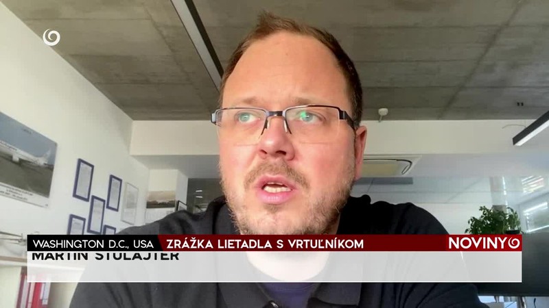 ZRÁŽKA LIETADLA S VRTUĽNÍKOM