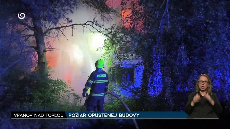 POŽIAR OPUSTENEJ BUDOVY