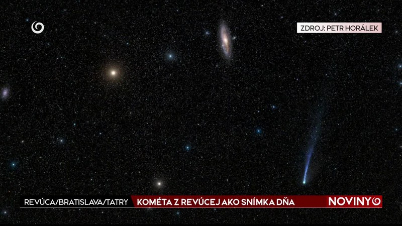 KOMÉTA Z REVÚCEJ AKO SNÍMKA DŇA
