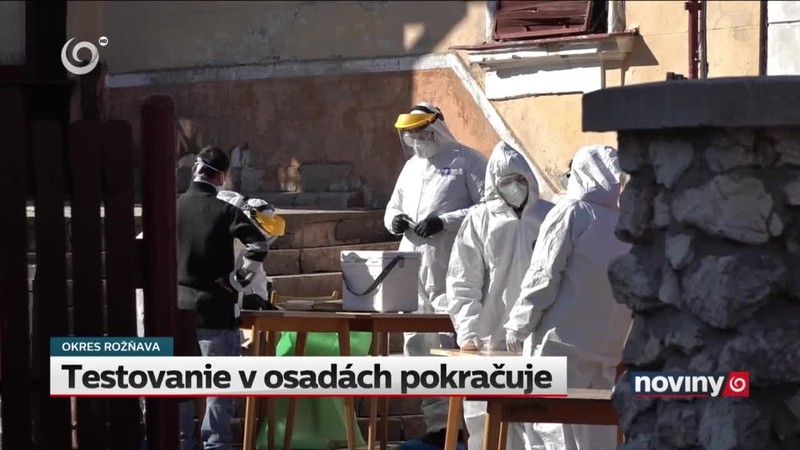 Testovanie v osadách pokračuje