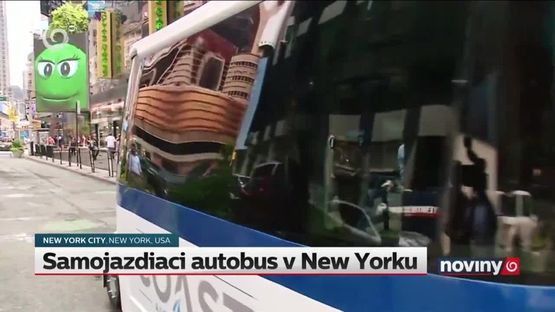 Samojazdiaci autobus v New Yorku