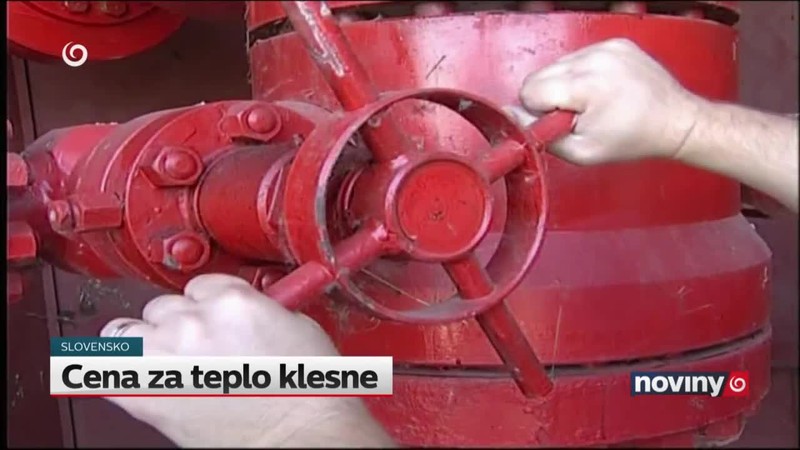 Cena za teplo klesne