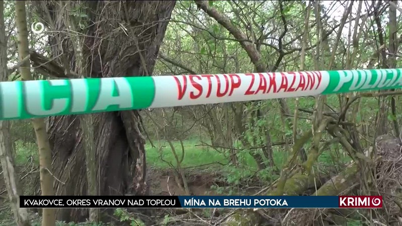 MÍNA NA BREHU POTOKA