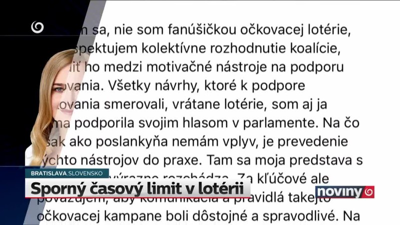 Sporný časový limit v lotérii