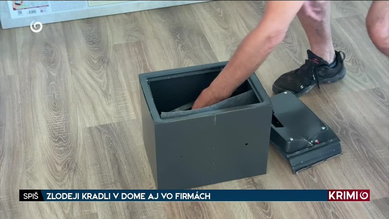 ZLODEJI KRADLI V DOME AJ VO FIRMÁCH /