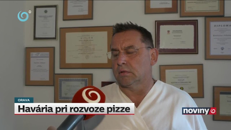 Havária pri rozvoze pizze