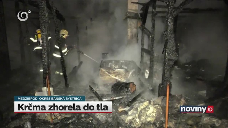 Krčma zhorela do tla