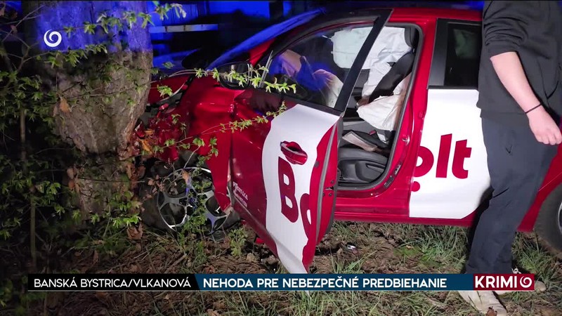 NEHODA PRE NEBEZPEČNÉ PREDBIEHANIE