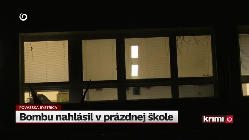 Bombu nahlásil v prázdnej škole