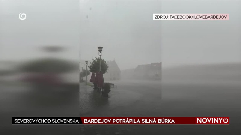 BARDEJOV POTRÁPILA SILNÁ BÚRKA