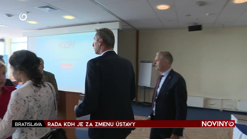 RADA KDH JE ZA ZMENU ÚSTAVY