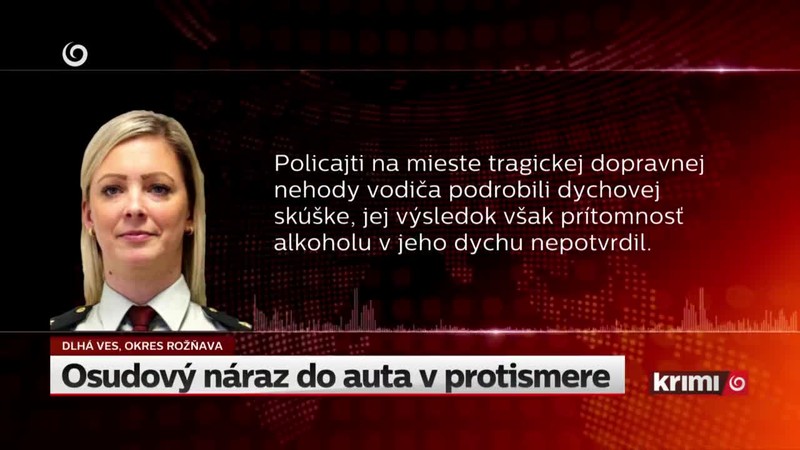 Osudový náraz do auta v protismere