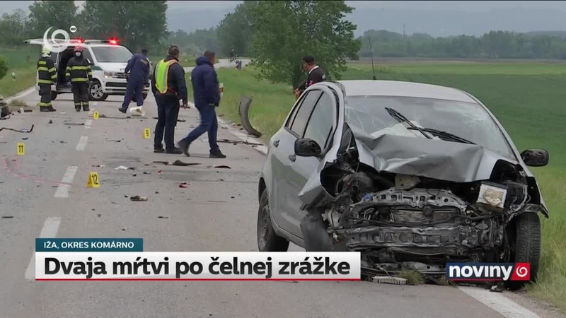 Dvaja mŕtvi po čelnej zrážke
