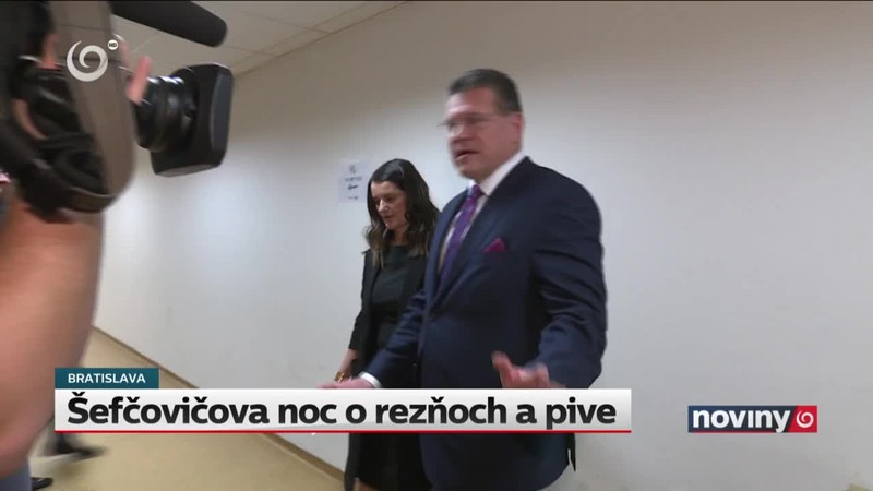 Šefčovičova noc o rezňoch a pive