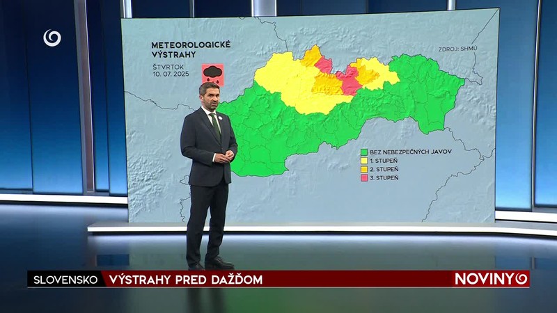 VÝSTRAHY PRED DAŽĎOM