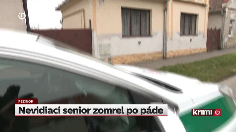 Nevidiaci senior zomrel po páde