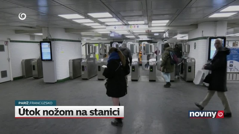 Útok nožom na stanici