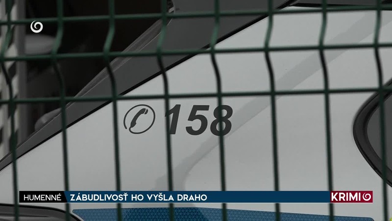 ZÁBUDLIVOSŤ HO VYŠLA DRAHO