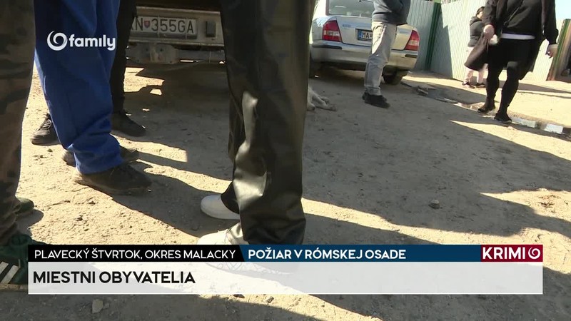 POŽIAR V RÓMSKEJ OSADE