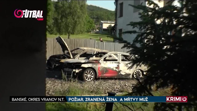 POŽIAR, ZRANENÁ ŽENA  A MŔTVY MUŽ