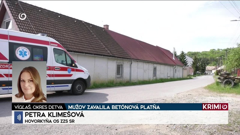 MUŽOV ZAVALILA BETÓNOVÁ PLATŇA