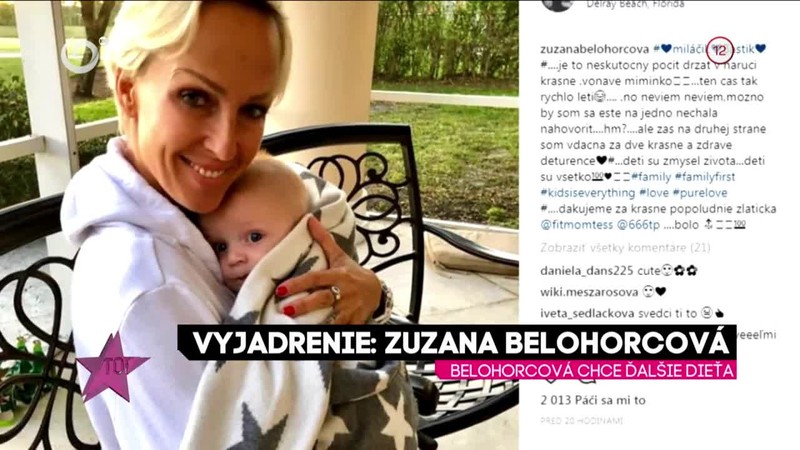 BELOHORCOVÁ CHCE ĎALŠIE DIEŤA