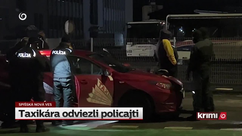 Taxikára odviezli policajti